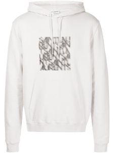 Saint Laurent hoodie ample à imprimé graphique - Gris