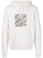 Saint Laurent hoodie ample à imprimé graphique - Gris - thumbnail