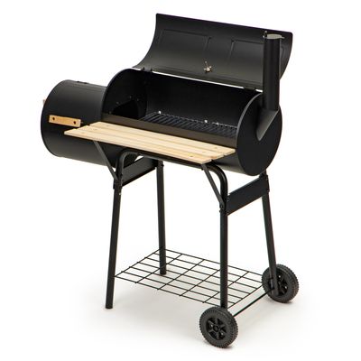 Viking Choice Barbecue & smoker in-1 -op wielen - 103x63x114 cm Viking Choice Barbecue & smoker in-1 -op wielen - 103x63x114 cm