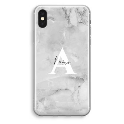 Ivory Marble: iPhone XS Transparant Hoesje
