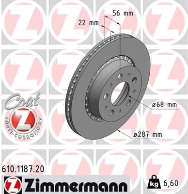 Remschijf Coat Z 610118720
