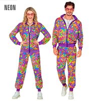 Neon Flower Power Trainingspak Paars