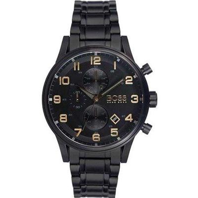 Zwart chronograaf herenhorloge 1513275