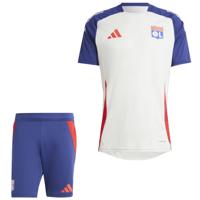 adidas Olympique Lyon Trainingsset 2024-2025 Wit Donkerblauw Rood - thumbnail