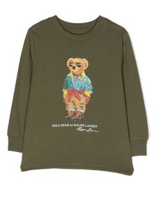 Ralph Lauren Kids t-shirt Polo Bear à manches longues - Vert