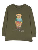 Ralph Lauren Kids t-shirt Polo Bear à manches longues - Vert - thumbnail