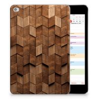 Silicone Tablet Hoes voor Apple iPad Mini 4 | Mini 5 (2019) Wooden Cubes - thumbnail