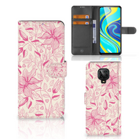 Xiaomi Redmi Note 9 Pro | Note 9S Hoesje Pink Flowers - thumbnail