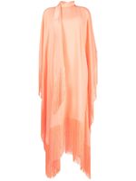 Taller Marmo robe-caftan Mrs Ross à franges - Orange