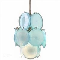 Hanglamp Retro Glas Blauw - S
