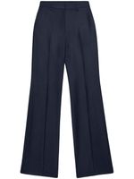 AMI Paris virgin wool wide-leg trousers - Bleu - thumbnail