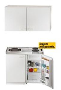 Keukenblok 100cm x 60cm + E-kookplaat + koelkast en bovenkasten RAI-9429