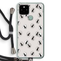 Miauw: Pixel 5 Transparant Hoesje met koord