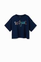T-shirt veelkleurig logo - BLUE - 13/14