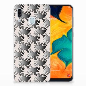 Samsung Galaxy A30 TPU Hoesje Salamander Grey