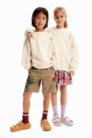 Sweatshirt illustratie palmboom - WHITE - M