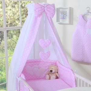 My Sweet Baby Hemel Katoen Wit/Stip Roze
