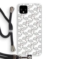 Zwanen: Pixel 4 XL Transparant Hoesje met koord