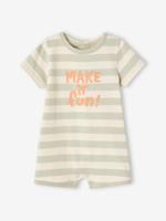 Basics baby romper groengrijs