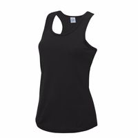 Zwart sport singlet voor dames