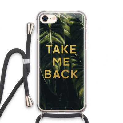 Take me back: iPhone 8 Transparant Hoesje met koord