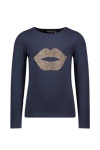 Like Flo Meisjes shirt jersey - Navy blauw