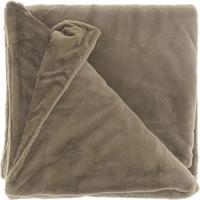Plaid klaas 200x150 cm taupe - Unique living