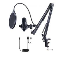 VEVOR USB-microfoon 192 kHz/24-bits condensatormicrofoonset met boomarmstandaard