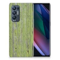 OPPO Find X3 Neo | Bumper Hoesje | Green Wood