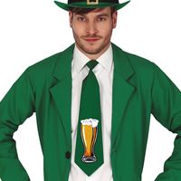 Verkleed stropdas - St. Patricks Day - groen - polyester - volwassenen - carnaval