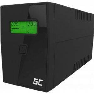 Green Cell UPS01LCD UPS Line-interactive 600 VA 360 W 2 AC-uitgang(en)