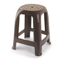 PlasticForte Opstapkrukje - bruin - 37 x 46,5 cm - verhoger - opstapje - krukje