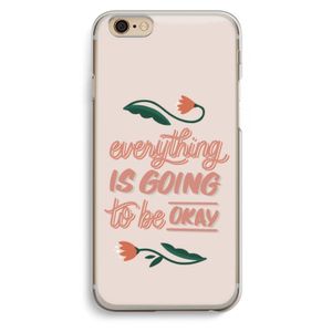 Optimistic flower girl: iPhone 6 / 6S Transparant Hoesje