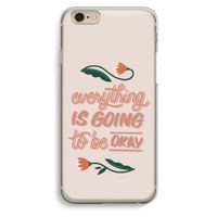 Optimistic flower girl: iPhone 6 / 6S Transparant Hoesje