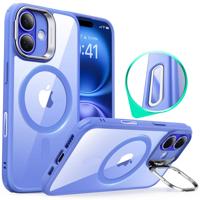 iPhone 16 Plus Classic Hybrid Magnetic Case (Camera Control, Stash Stand) - Clear Blue
