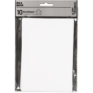 Creativ Company 217011 envelop C6 (114 x 162 mm) Wit 10 stuk(s)