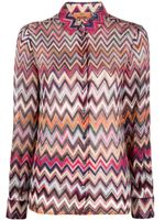 Missoni chemise à motif zig-zag - Noir