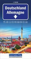 Wegenkaart - landkaart Deutschland - Duitsland | Kümmerly & Frey