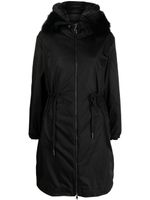 Moncler logo-patch padded coat - Noir