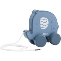VIGA trek olifant, afm 11 cm, blauw, 1 stuk VIGA trek olifant, afm 11 cm, blauw, 1 stuk
