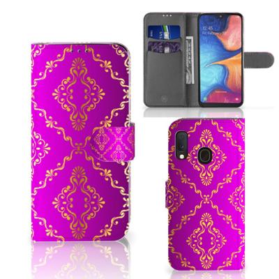 Wallet Case Samsung Galaxy A20e Barok Roze