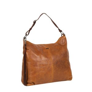 Justified Bags Justified Bags® Dyon - Shopper - Handtas - Schooltas - Leer - 36x12x32cm - Cognac