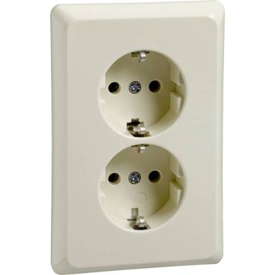 ELSO stopcontact 515400 2-voudig 16A RENOVATIE parelwit 1 stuk(s)