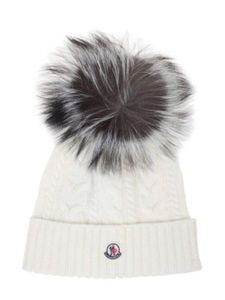 Moncler Berretto Tricot Hat - Blanc