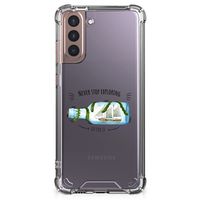 Samsung Galaxy S21 Plus Stevig Bumper Hoesje Boho Bottle