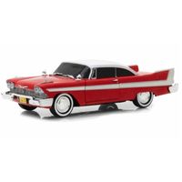 Modelauto Plymouth Fury Christine 1958 rood schaal 1:24/21 x 7 x 5 cm