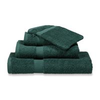 Vandyck Vandyck Prestige Plain Dark Green  Handdoek 60x110 - thumbnail