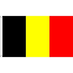 Mega grote vlag van Belgie - 150 x 240 cm - polyester - met ringen