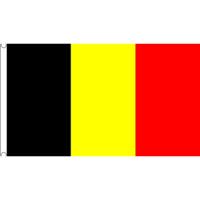 Mega grote vlag van Belgie - 150 x 240 cm - polyester - met ringen