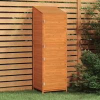 VidaXL Tuinschuur 55x52x174,5 cm massief vurenhout bruin
